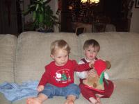 With My Cousin Colin after a long day of travel